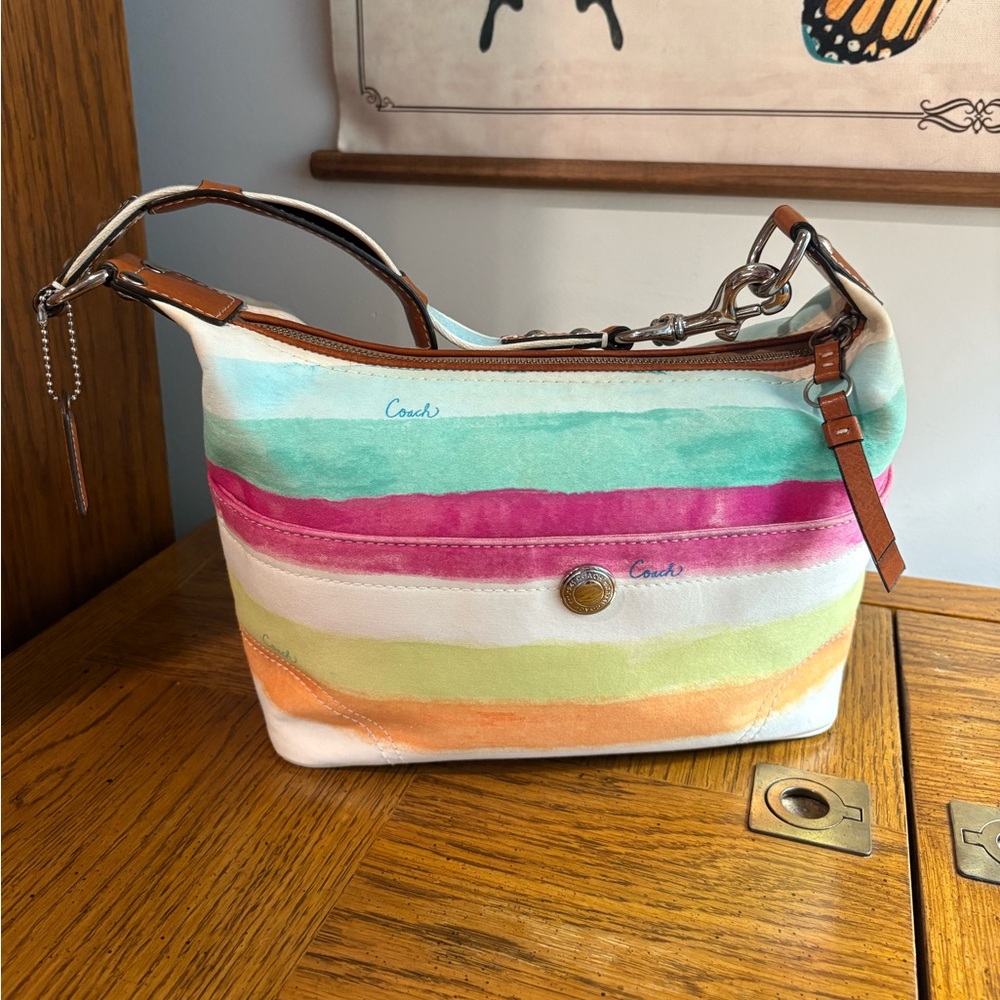 Coach Watercolor Small Hobo Bag
